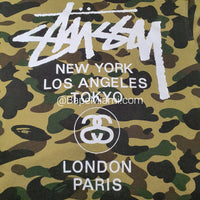 DM for Approval Code - Stussy x Bape Full Camo Logo T-shirt