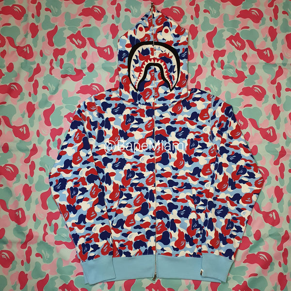 DM for Approval Code - Bape 4th Anniversary Paris Store Camo Shark Hoodie