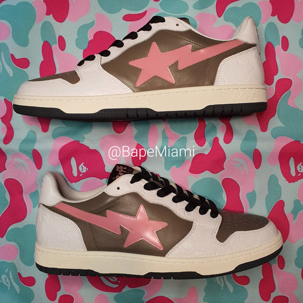 DM for Approval Code - Bape “ Stussy ” SK8 Dunk Brown Pink White